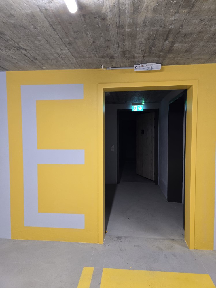 Tiefgaragenbeschriftung